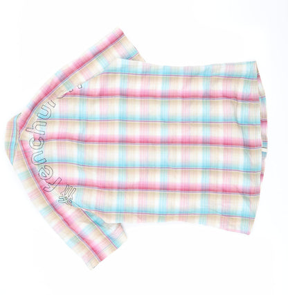 Mens UK Size S Frenchurch Multicoloured  Button-Up Short Sleeve Casual Shirt