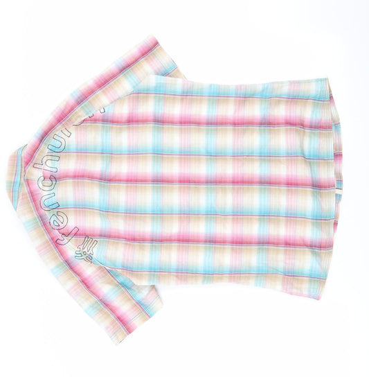 Mens UK Size S Frenchurch Multicoloured  Button-Up Short Sleeve Casual Shirt