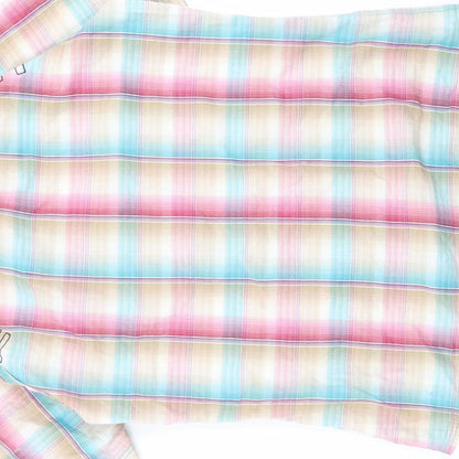 Mens UK Size S Frenchurch Multicoloured  Button-Up Short Sleeve Casual Shirt