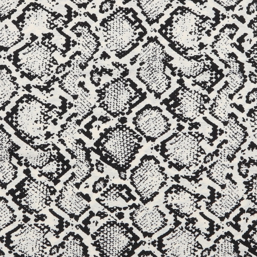 F&F Womens Multicoloured Geometric  Basic T-Shirt Size 10