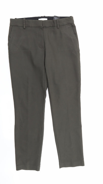 Womens UK Size 12 H&M Regular Fit  Green Trousers