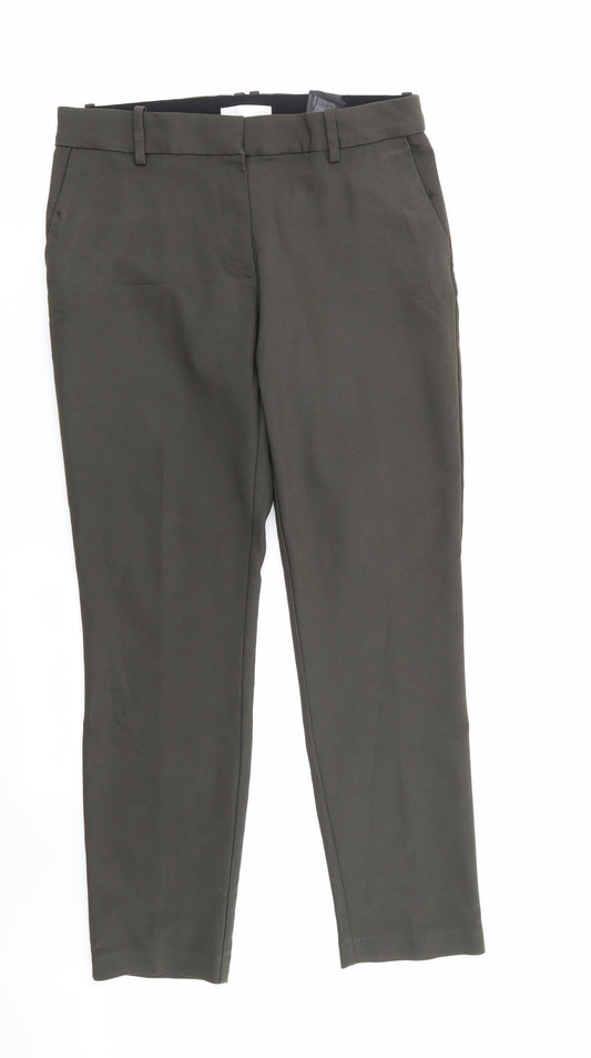 Womens UK Size 12 H&M Regular Fit  Green Trousers