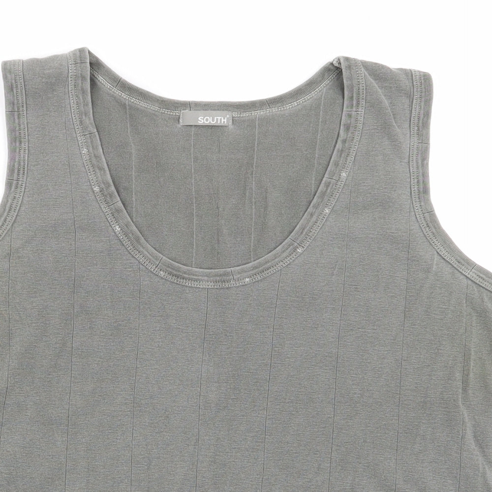 Womens UK Size 14 South Grey Basic Tank