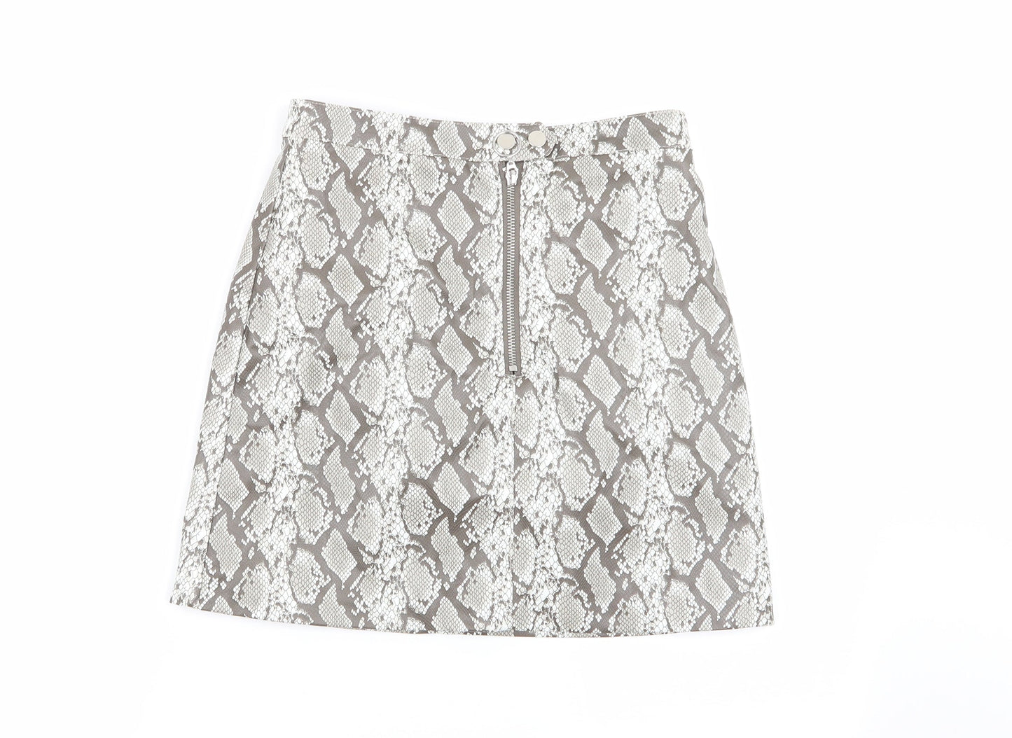 Divided by H&M Womens Multicoloured Geometric  Flare Skirt Size 8