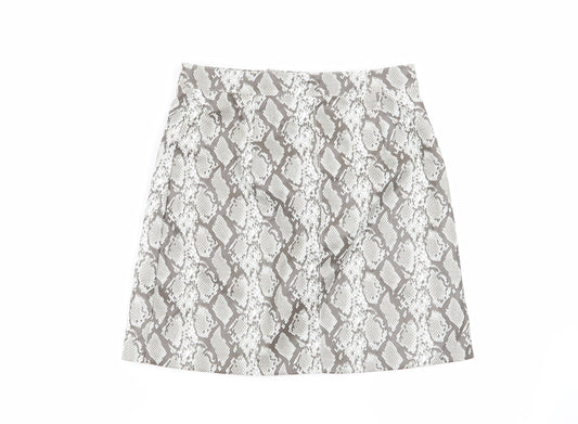 Divided by H&M Womens Multicoloured Geometric  Flare Skirt Size 8