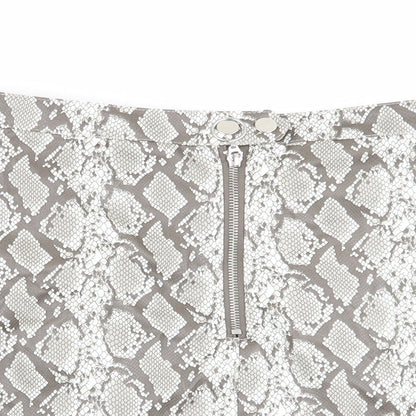 Divided by H&M Womens Multicoloured Geometric  Flare Skirt Size 8