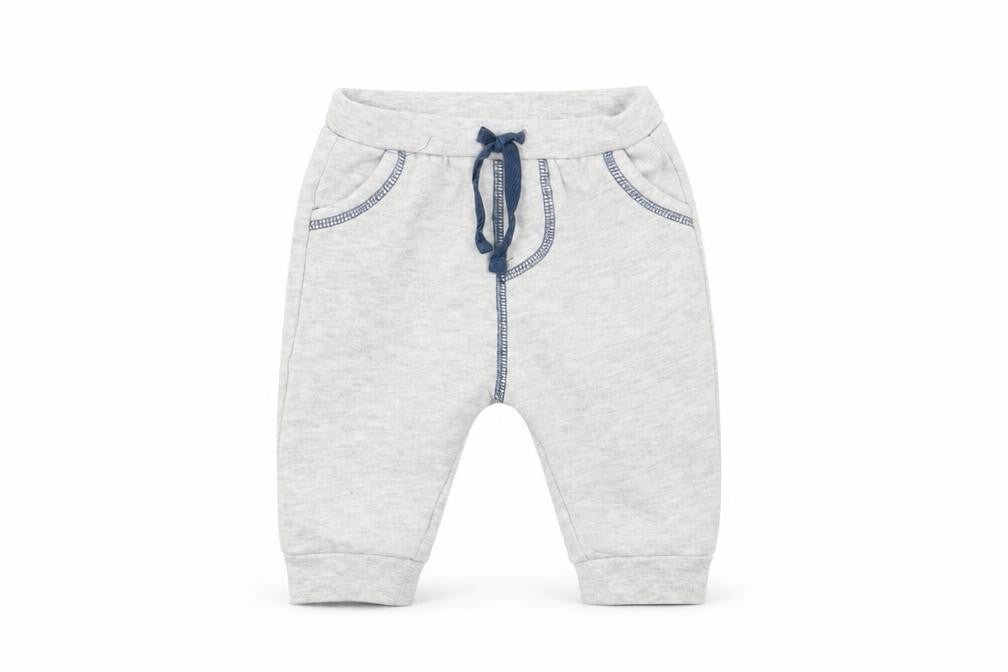 Front view of m Baby Grey Jogger Trousers, size 3-6, Months