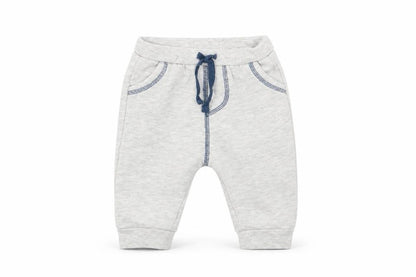 Front view of m Baby Grey Jogger Trousers, size 3-6, Months