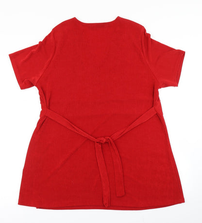 Emilia Classics Womens Red   Basic T-Shirt Size XL