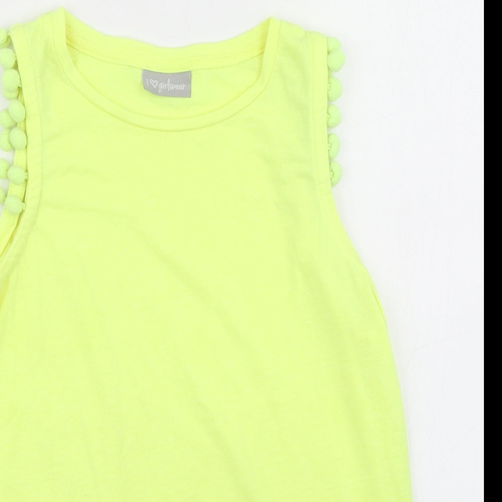 Matalan Girls Yellow   Basic Tank Size 10 Years