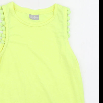 Matalan Girls Yellow   Basic Tank Size 10 Years