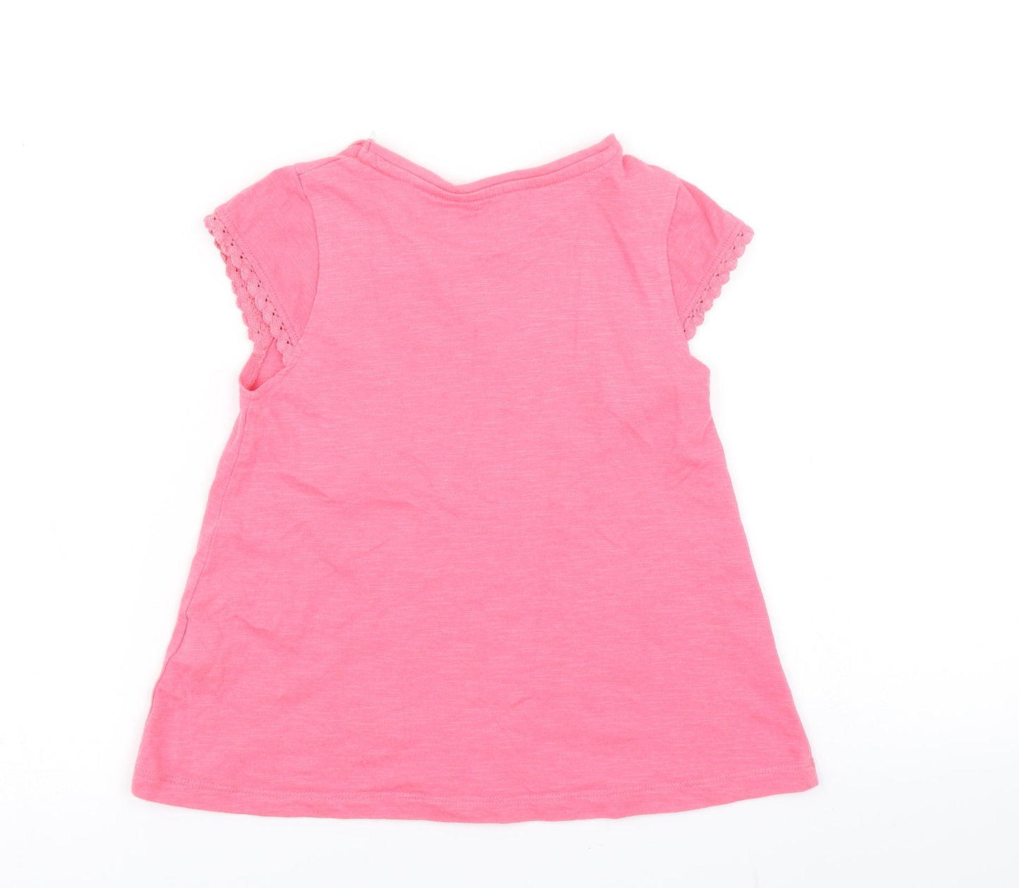 Nutmeg Girls Pink   Basic T-Shirt Size 4-5 Years