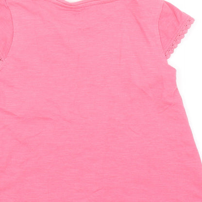 Nutmeg Girls Pink   Basic T-Shirt Size 4-5 Years