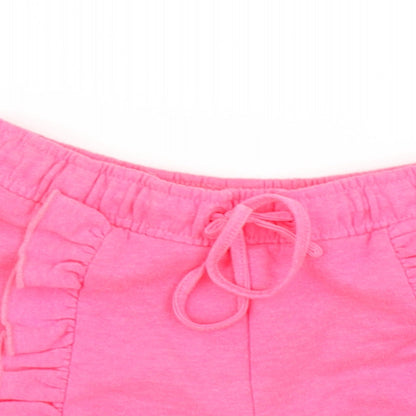 M&S Girls Pink   Sweat Shorts Size 3-4 Years