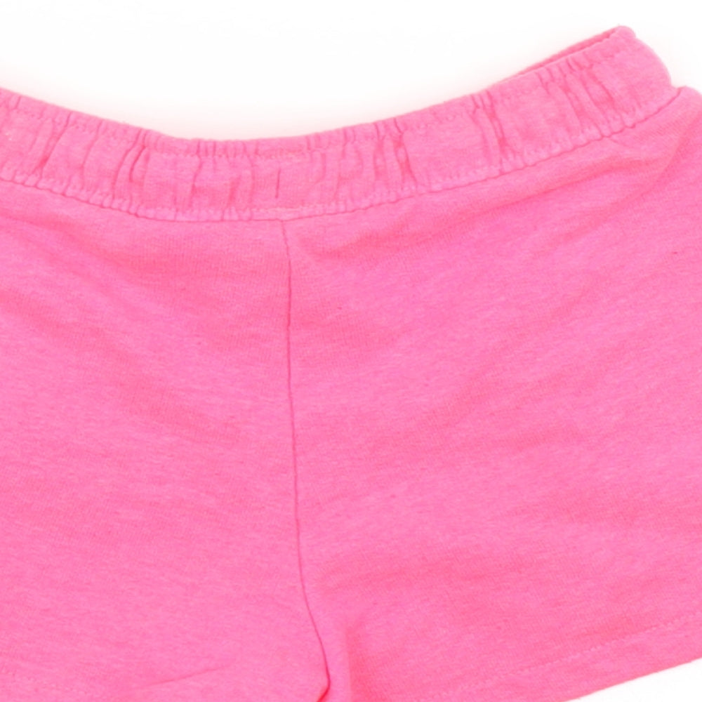 M&S Girls Pink   Sweat Shorts Size 3-4 Years