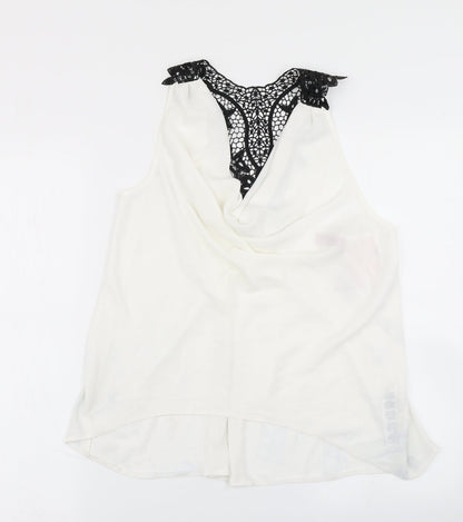 Elise Ryan Womens White   Basic Blouse Size 12