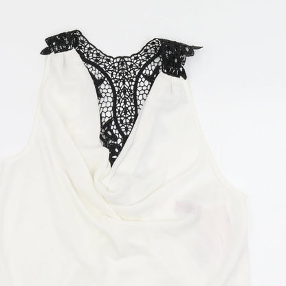 Elise Ryan Womens White   Basic Blouse Size 12