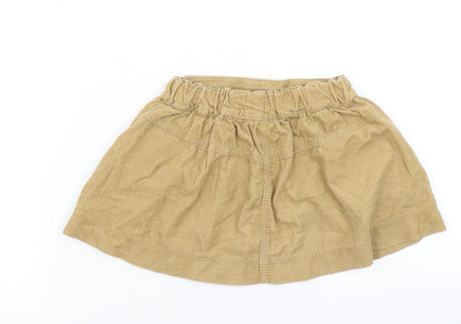 NEXT Girls Brown  Corduroy A-Line Skirt Size 12-18 Months