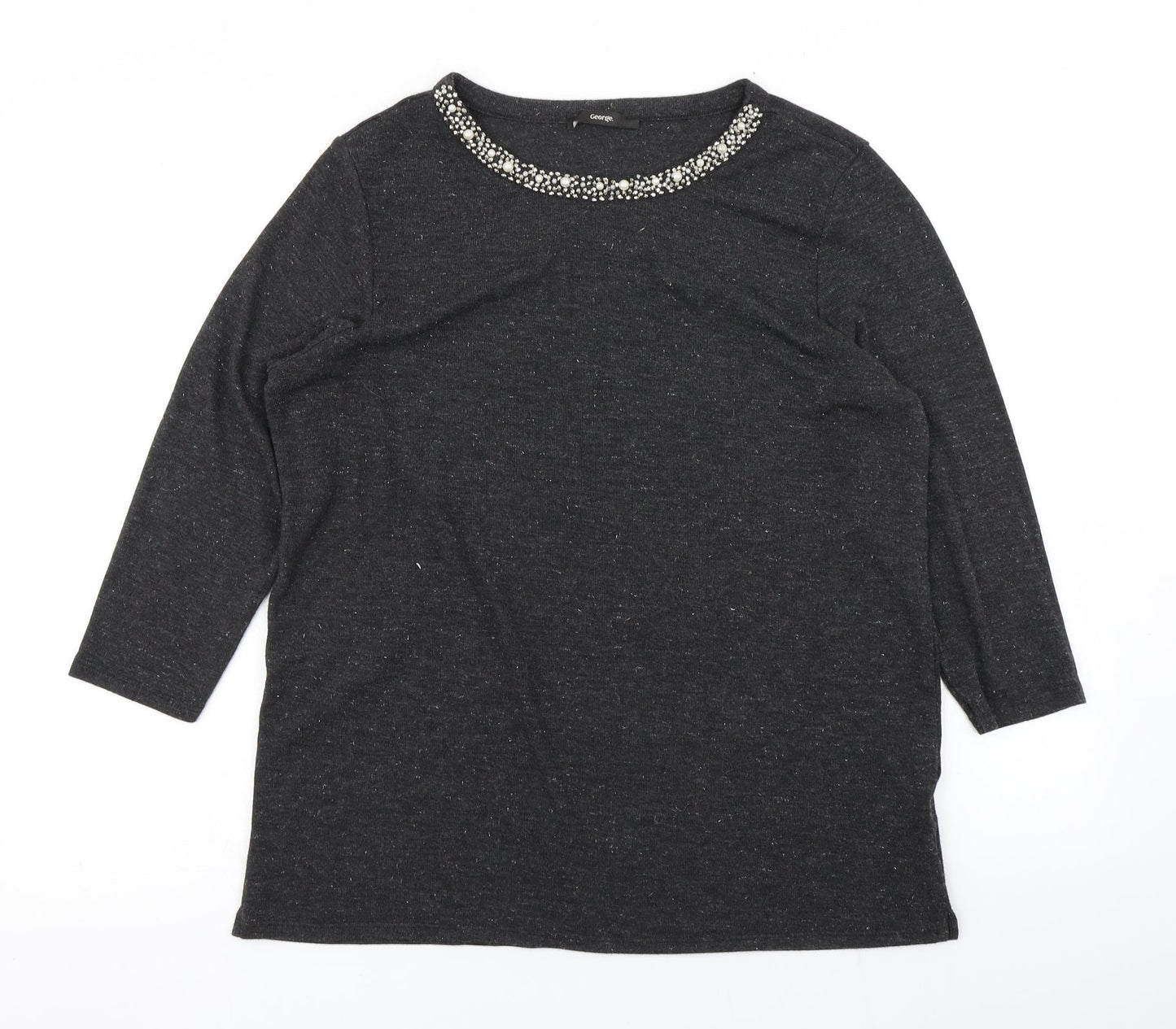 George Womens Grey   Basic T-Shirt Size L