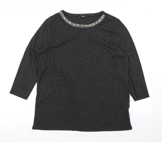 George Womens Grey   Basic T-Shirt Size L