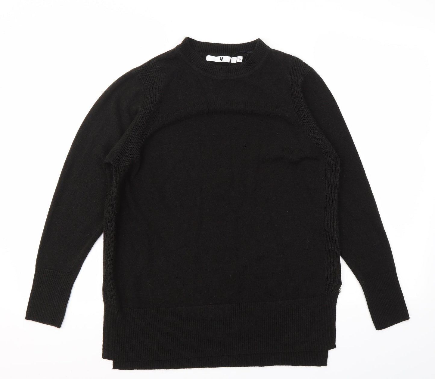 Womens UK Size 12 Very Black Pullover Jumper