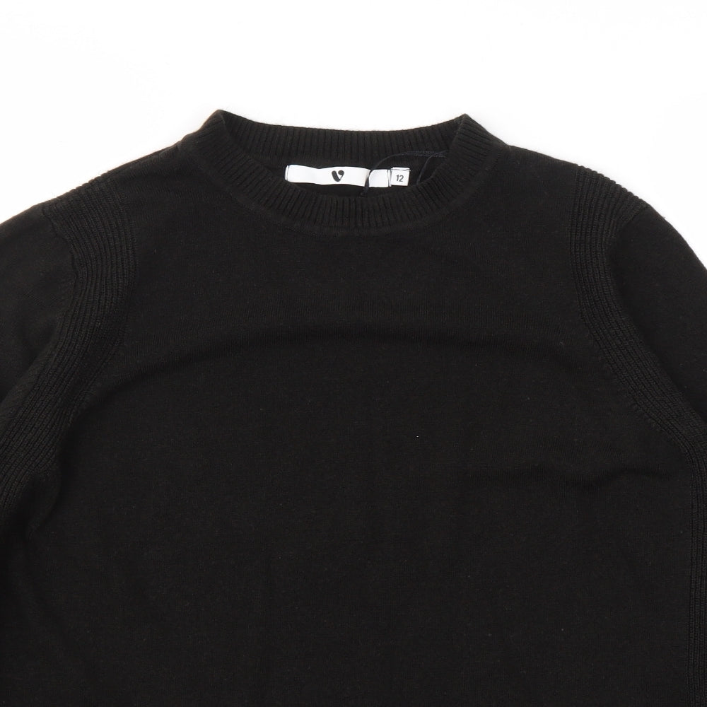 Womens UK Size 12 Very Black Pullover Jumper