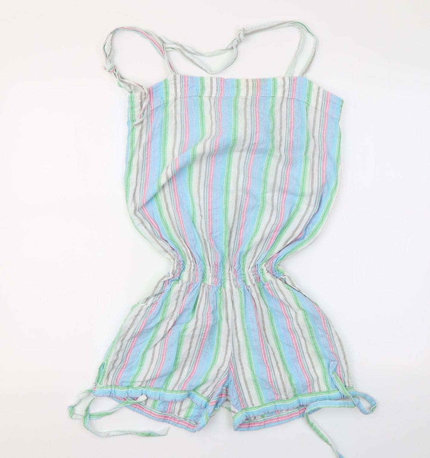 Papaya Womens Multicoloured Striped  Jumpsuit One-Piece Size 12