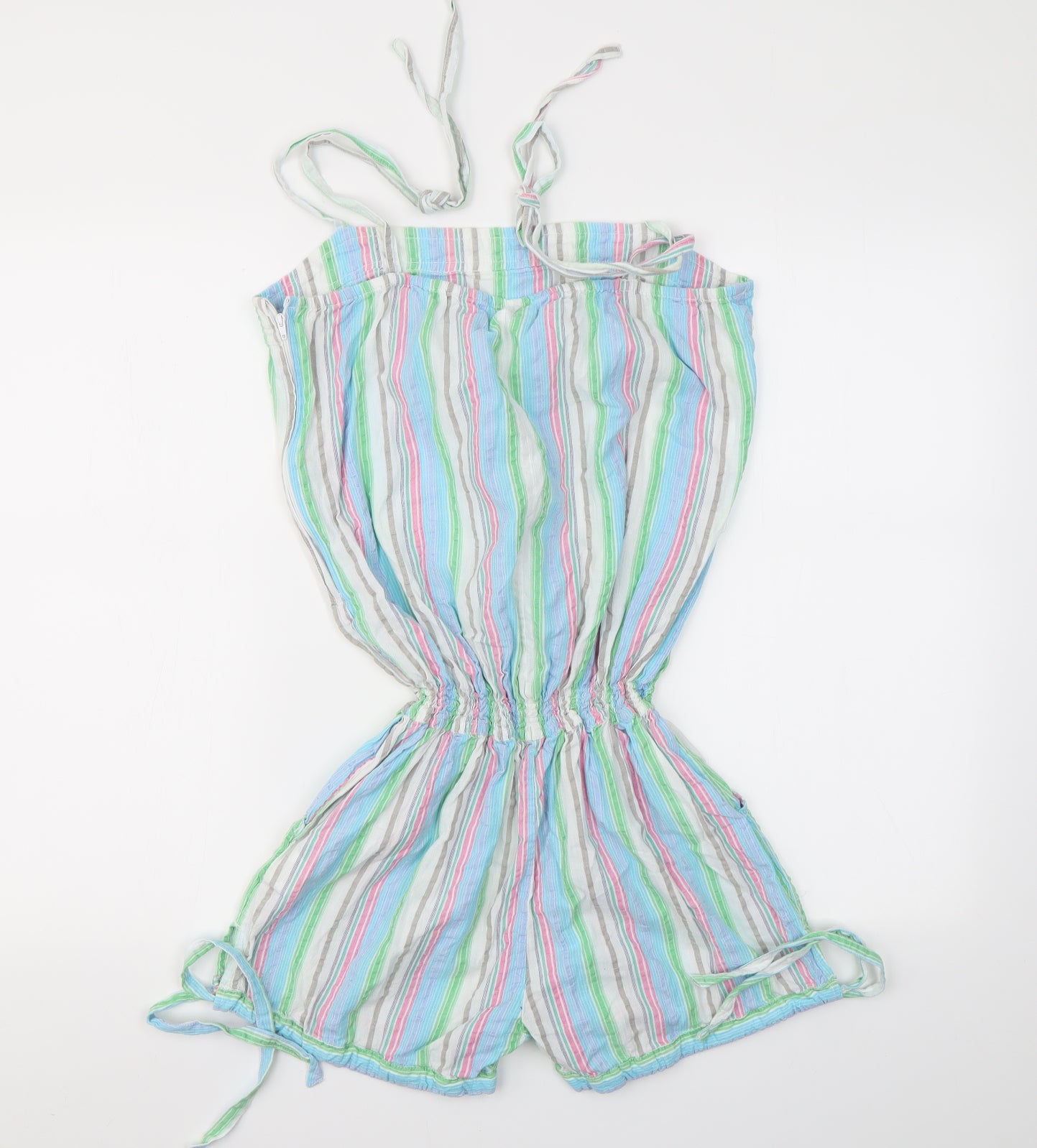 Papaya Womens Multicoloured Striped  Jumpsuit One-Piece Size 12