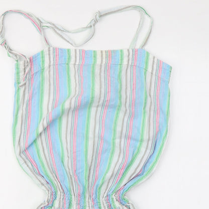 Papaya Womens Multicoloured Striped  Jumpsuit One-Piece Size 12