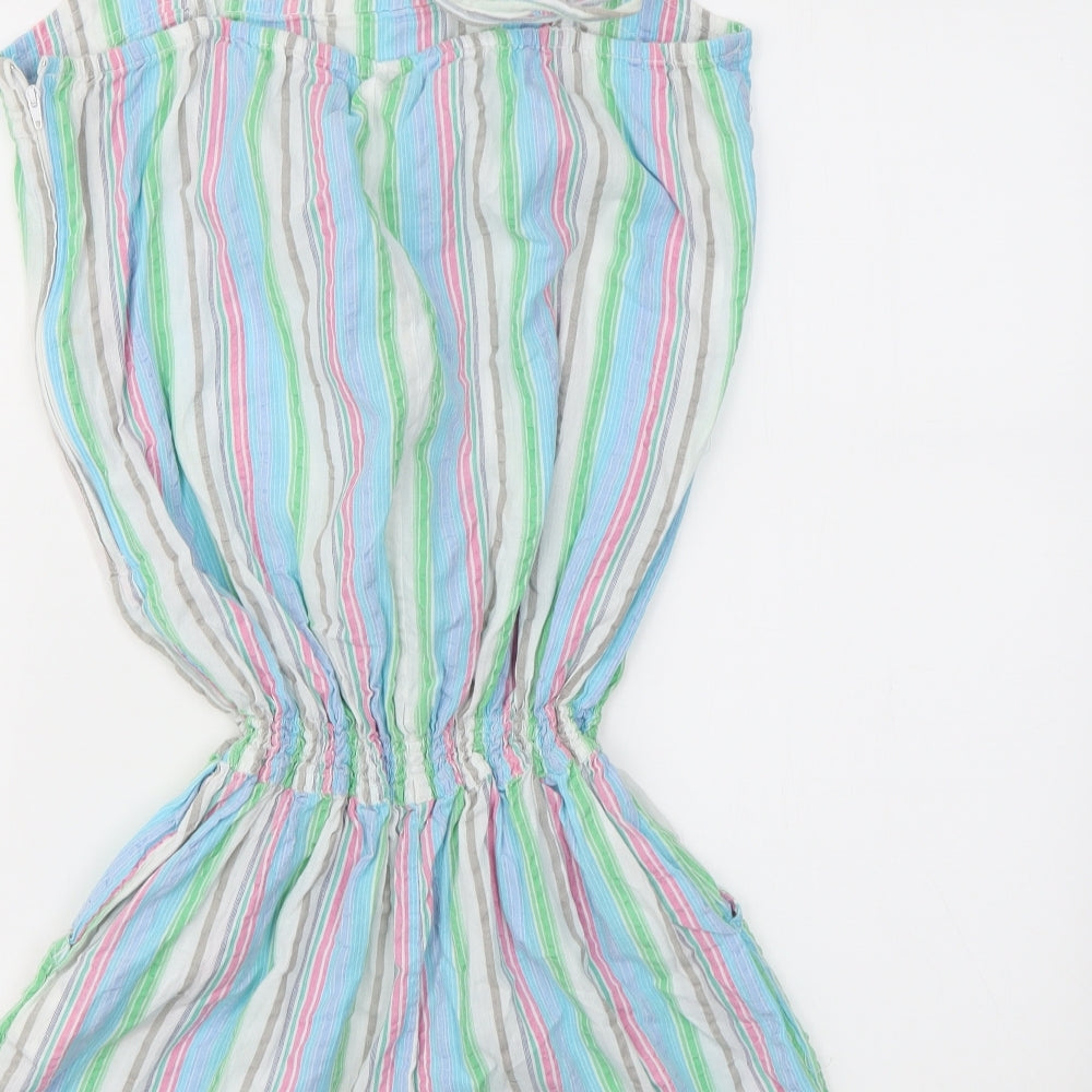 Papaya Womens Multicoloured Striped  Jumpsuit One-Piece Size 12
