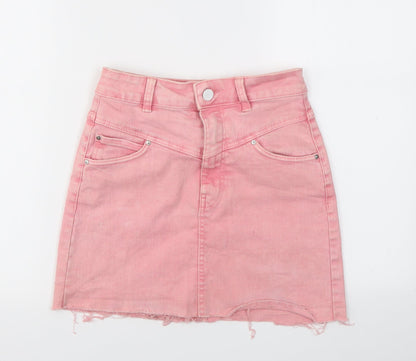 BERSHKA  Womens Pink   A-Line Skirt Size 26 in