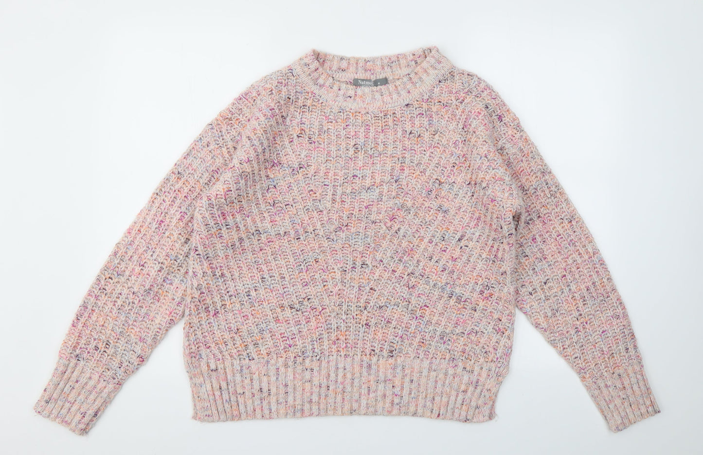 Nutmeg Womens Pink   Pullover Jumper Size 8