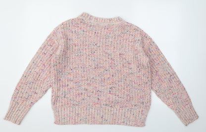 Nutmeg Womens Pink   Pullover Jumper Size 8