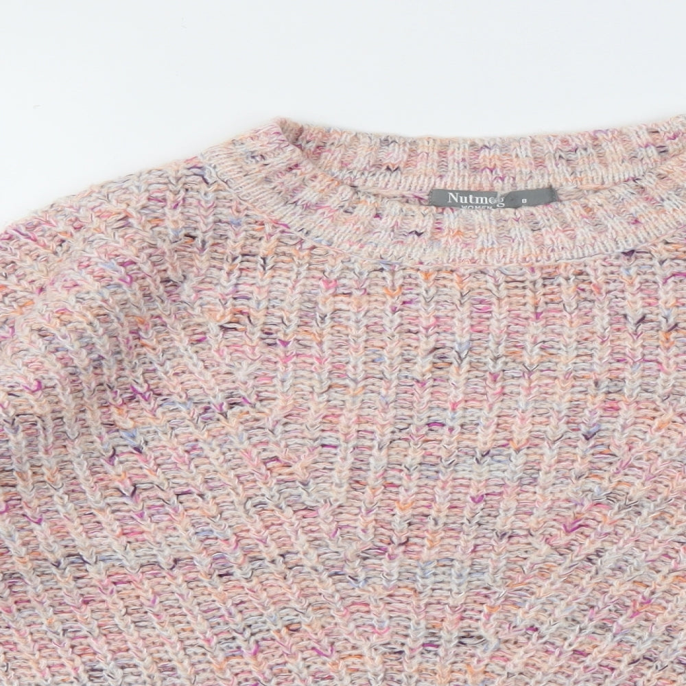 Nutmeg Womens Pink   Pullover Jumper Size 8