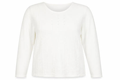 Womens UK Size 2XL ANNA ROSE White Pullover Jumper