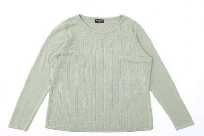 Womens UK Size 2XL ANNA ROSE Green Pullover Jumper