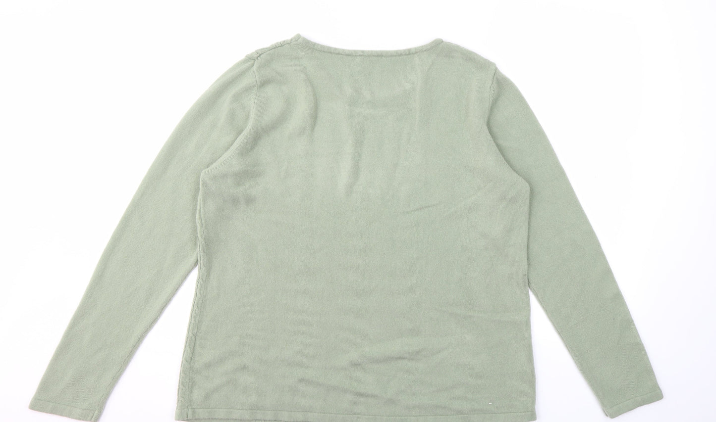 Womens UK Size 2XL ANNA ROSE Green Pullover Jumper