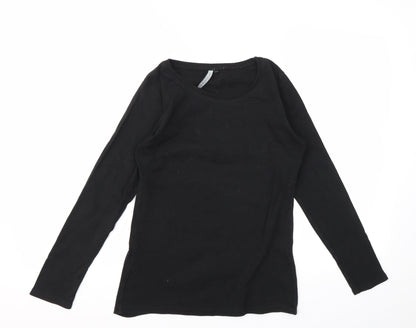 INTUITION  Womens Black   Basic T-Shirt Size 10