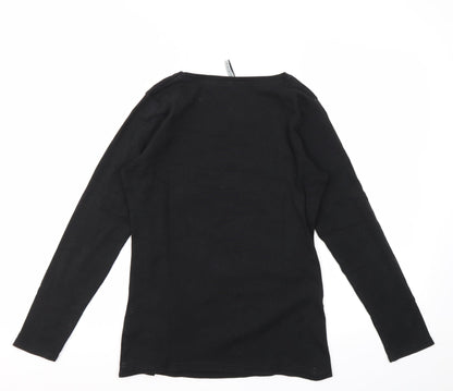 INTUITION  Womens Black   Basic T-Shirt Size 10