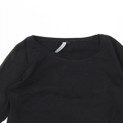 INTUITION  Womens Black   Basic T-Shirt Size 10