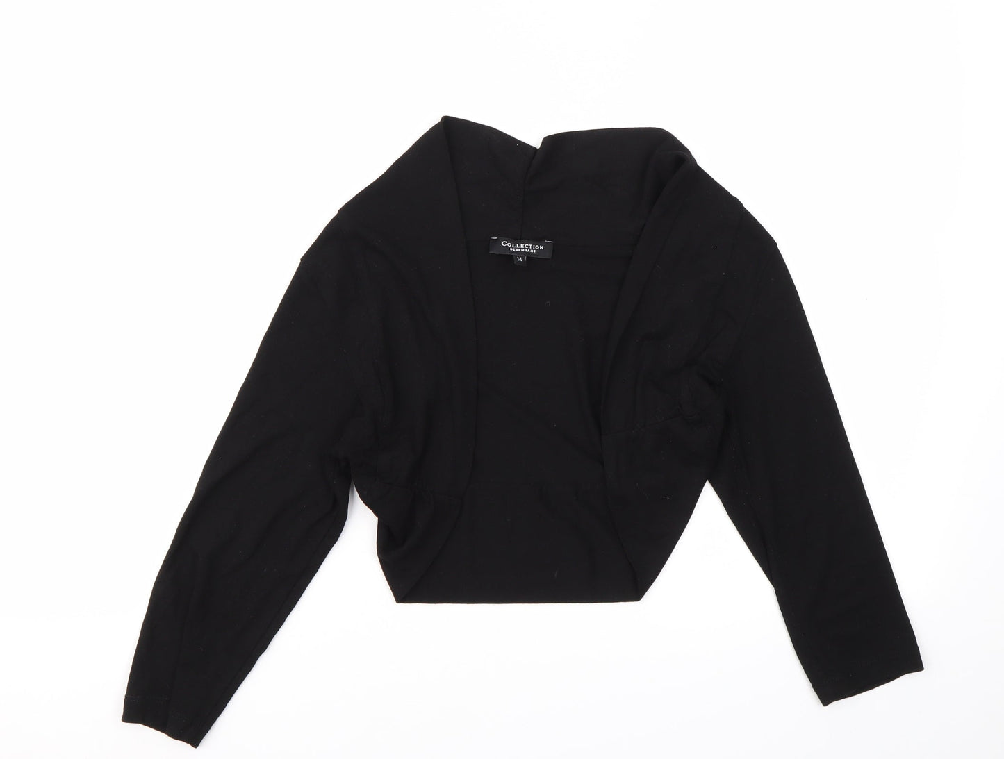 Womens UK Size 14 Debenhams Black Cardigan Jumper