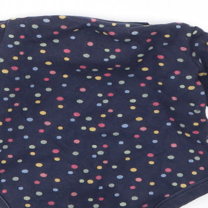 F&F Girls Blue Geometric  Babygrow One-Piece Size 6-9 Months