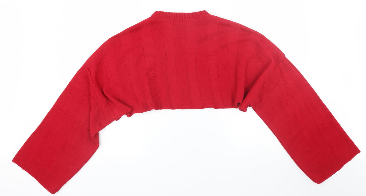 Back view of Nasty Gal women’s red striped jumper one size