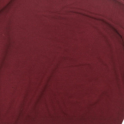 M&S Mens Red   Pullover Jumper Size L