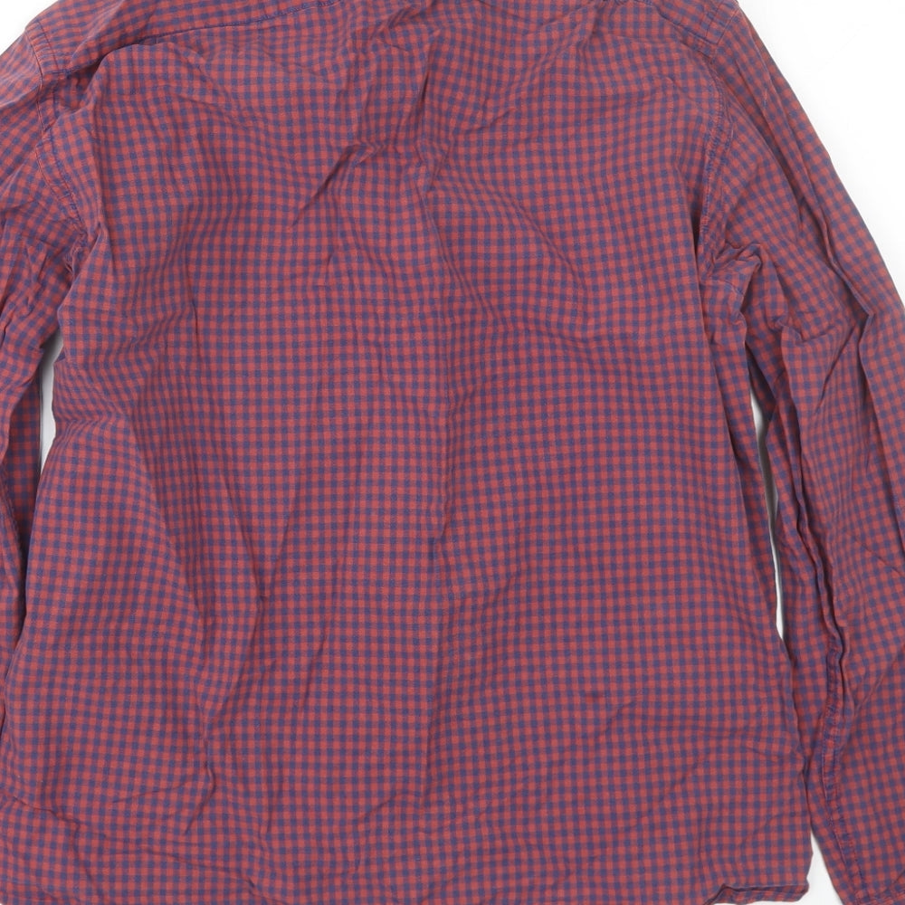 Mens UK Size M J crew Red  Button-Up Long Sleeve Casual Shirt