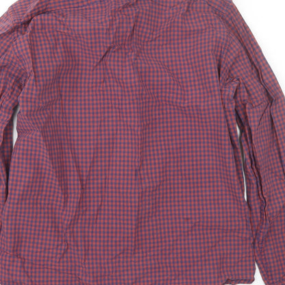 Mens UK Size M J crew Red  Button-Up Long Sleeve Casual Shirt