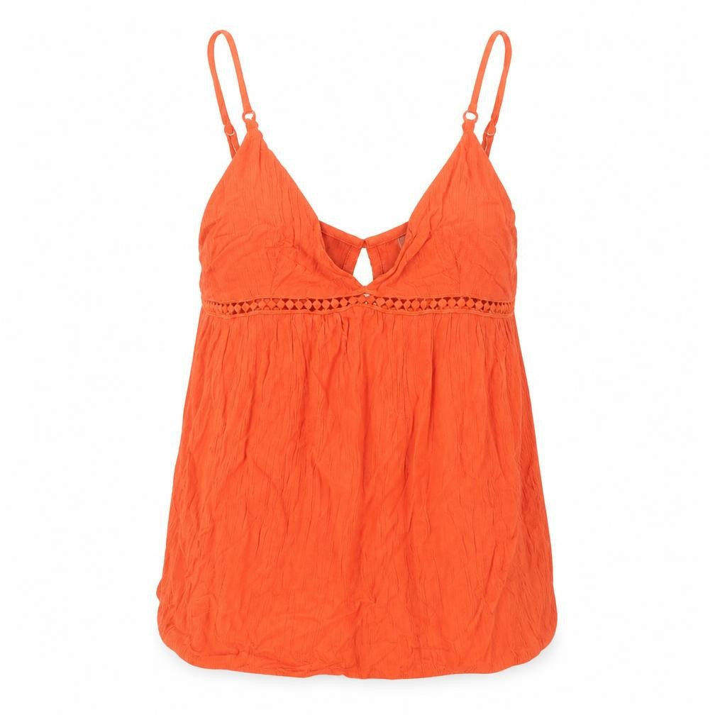 Womens UK Size 8 ASOS Orange Basic Tank