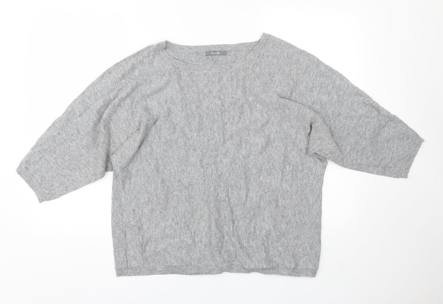 Womens UK Size 18 South Grey Basic T-Shirt