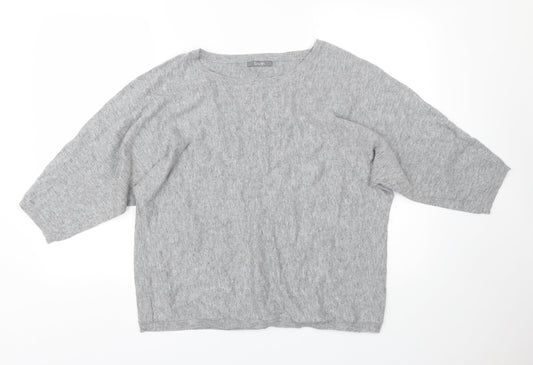 Womens UK Size 18 South Grey Basic T-Shirt