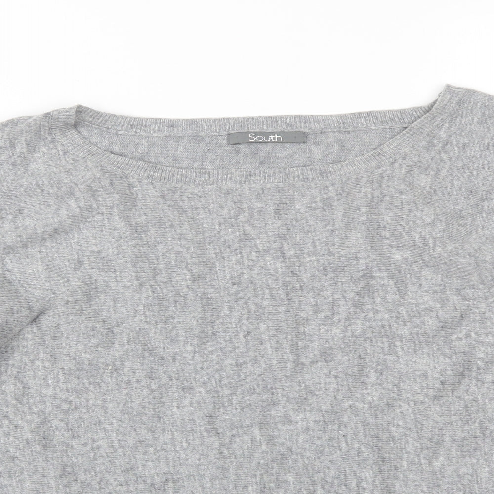 Womens UK Size 18 South Grey Basic T-Shirt